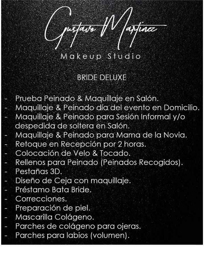 Paquete Bride Deluxe $6,800