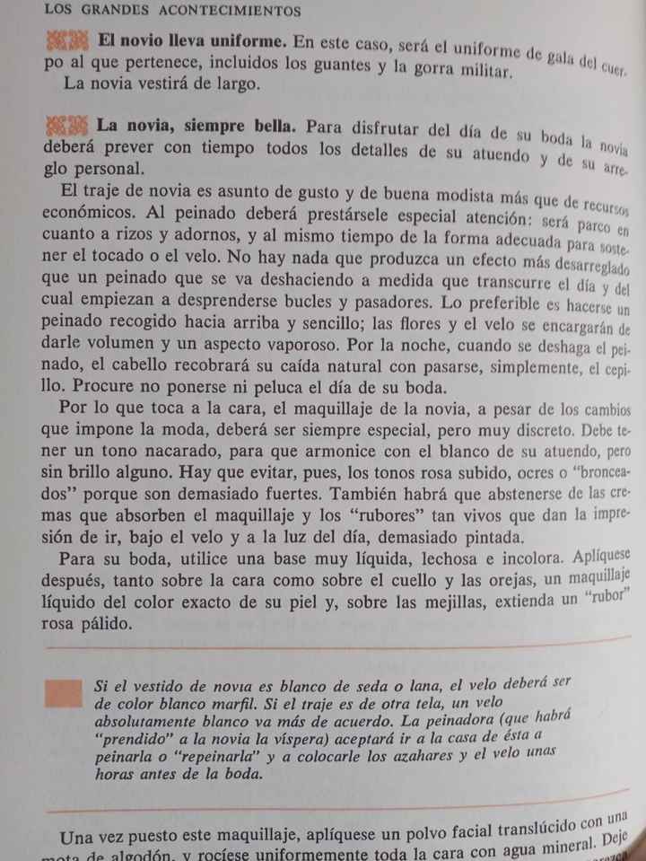 Antiguas tradiciones (arreglo de la novia) - 1