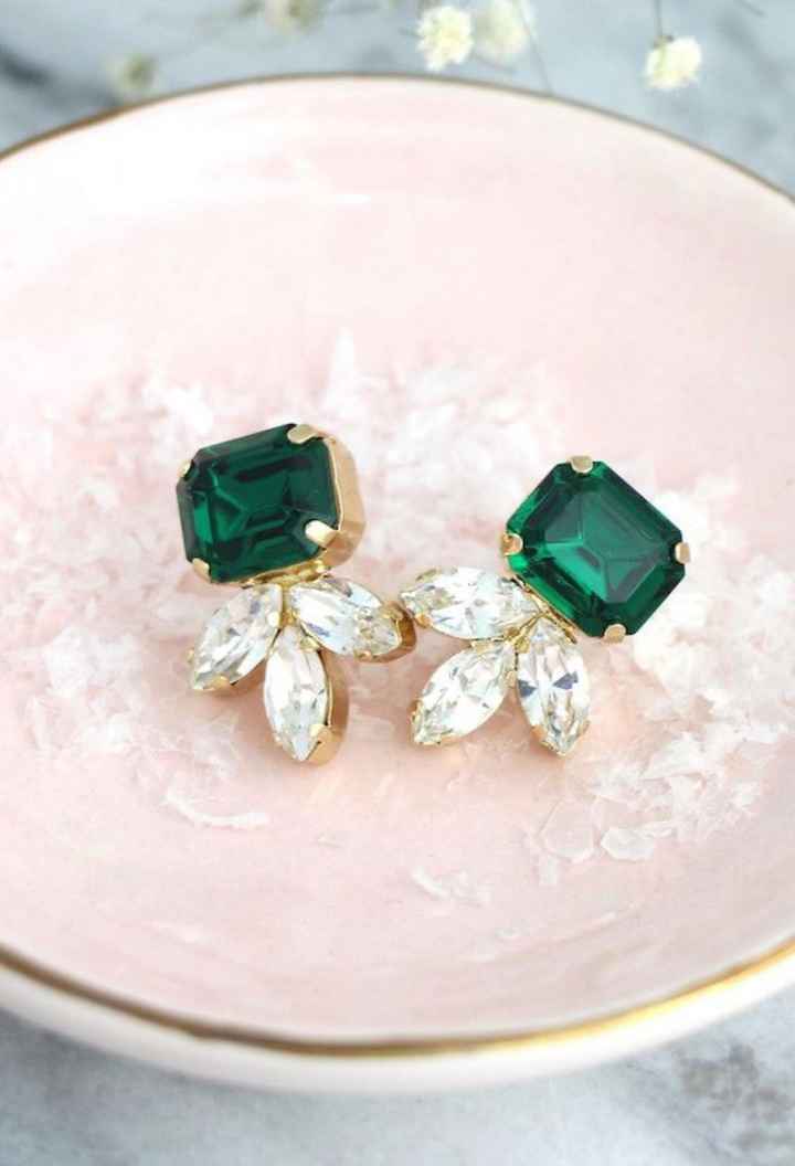 Accesorios novia en tono verde - 3