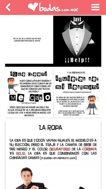 Invitaciones para damas y pajes  - 1