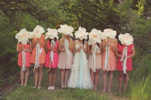 Damas en tonos rosas con naranja. - 6