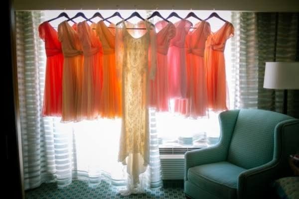 Damas en tonos rosas con naranja. - 7