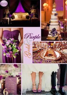 Tu boda en morado con dorado. 7