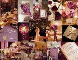 Tu boda en morado con dorado. 12
