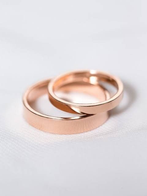 Argollas en Oro Rosa 👌 - 25