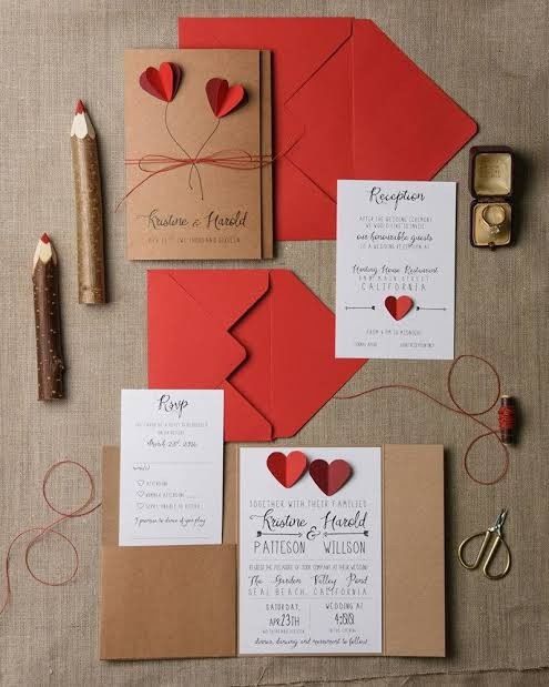 Invitaciones en Rojo. - 6