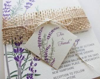 Invitaciones Lavanda. - 4