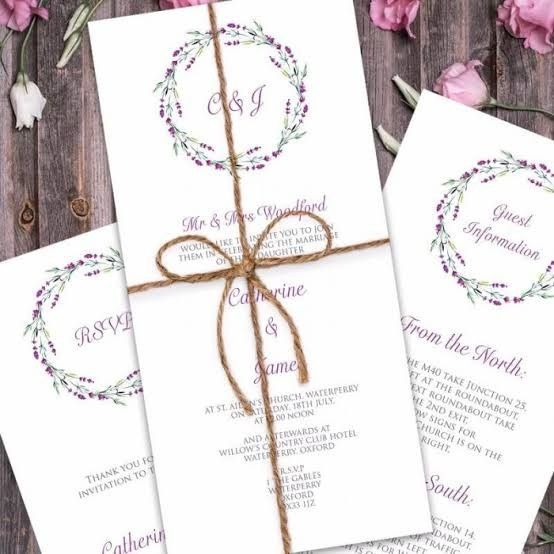Invitaciones Lavanda. - 11