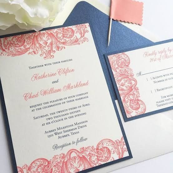 Invitaciones en Coral. - 11