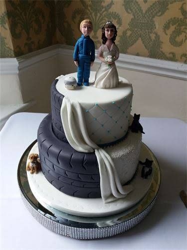 sorpresa pastel de boda estilo Racing! - 3