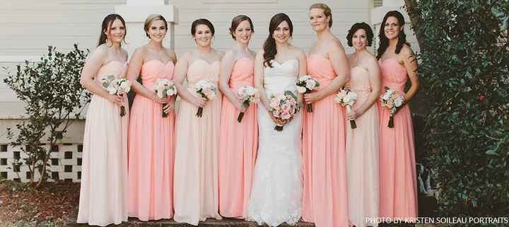 Damas en tonos rosas con naranja. - 10