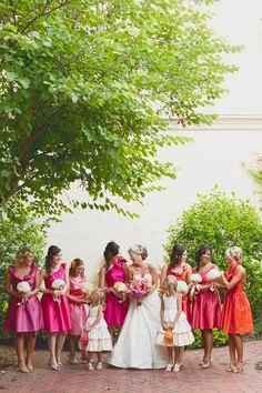 Damas en tonos rosas con naranja. - 12