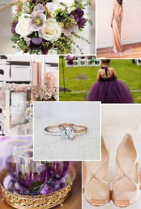 Tu boda en morado con dorado. - 17