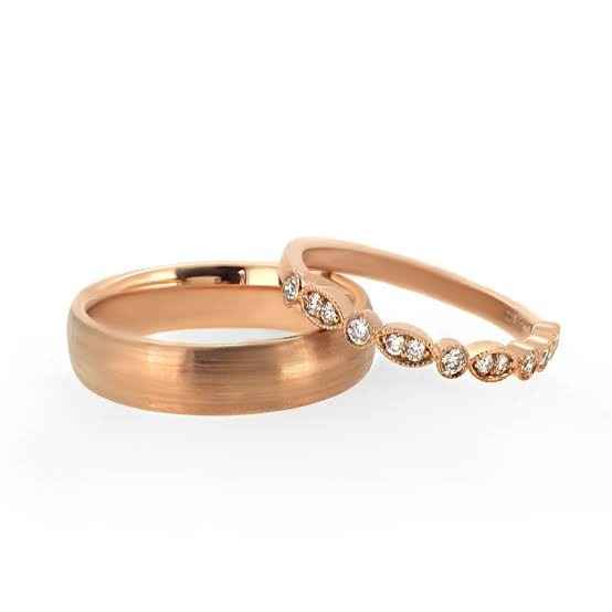 Argollas en Oro Rosa 👌 - 4