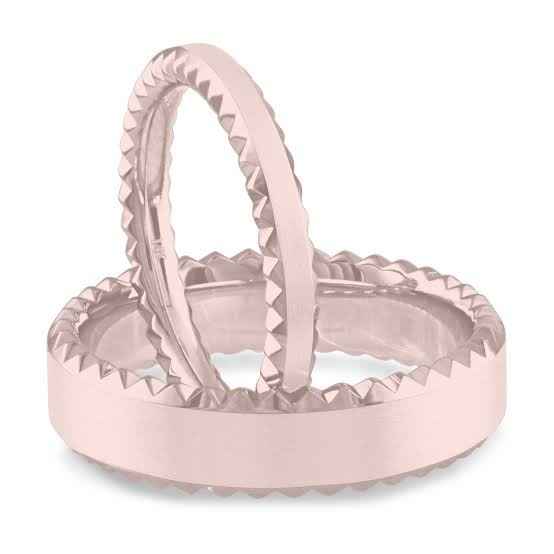 Argollas en Oro Rosa 👌 - 5