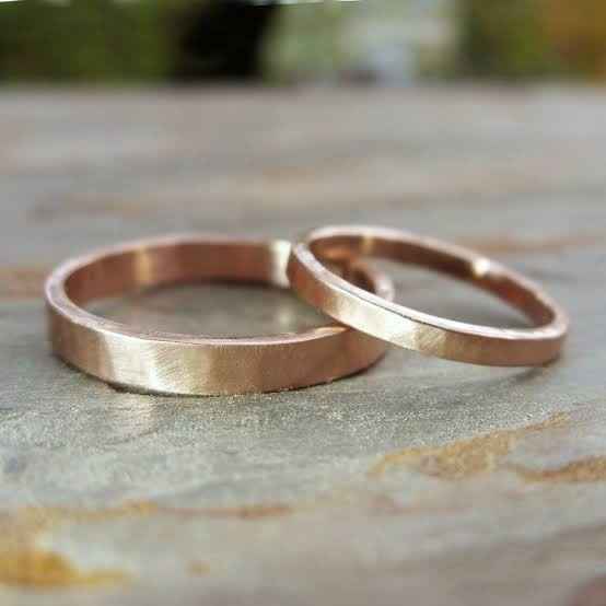 Argollas en Oro Rosa 👌 - 11