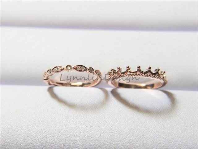 Argollas en Oro Rosa 👌 - 16