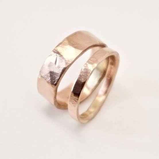 Argollas en Oro Rosa 👌 - 17