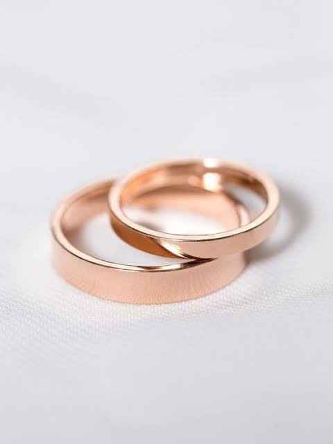 Argollas en Oro Rosa 👌 - 25