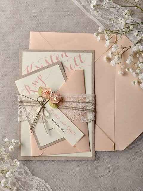Invitaciones en Rosa. - 6