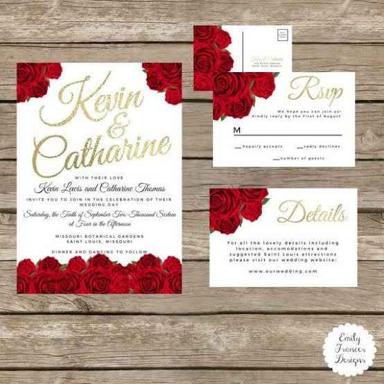 Invitaciones en Rojo. - 5