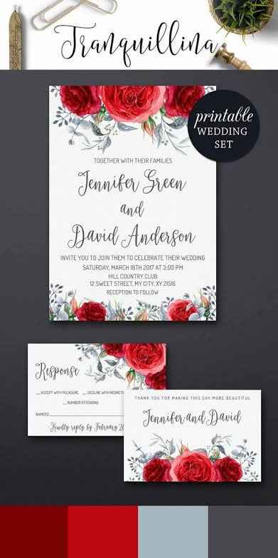 Invitaciones en Rojo. - 8