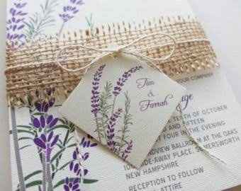 Invitaciones Lavanda. - 4