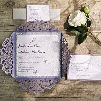 Invitaciones Lavanda. - 9