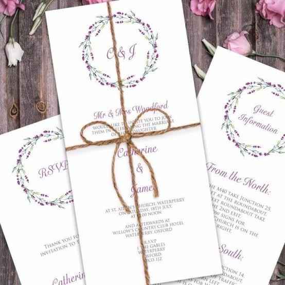 Invitaciones Lavanda. - 11