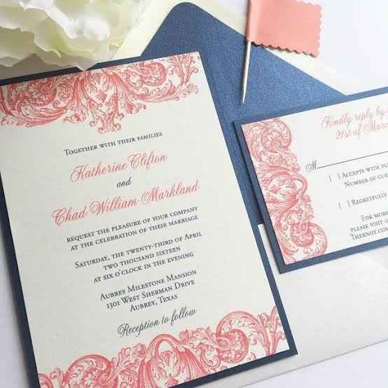 Invitaciones en Coral. - 11