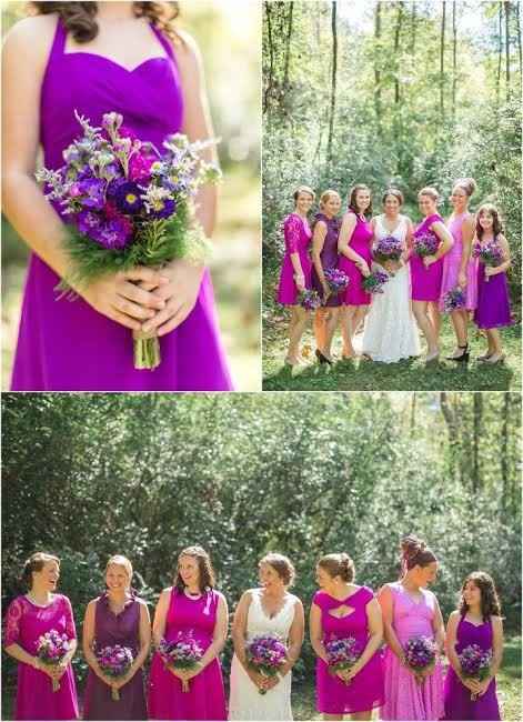 Combina a tus damas en tonos morados y rosas. - 8