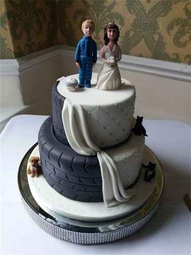 sorpresa pastel de boda estilo Racing! - 3
