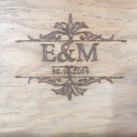 Mis invitaciones. Cofres de madera pirograbada - 2