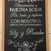 Letrero de bienvenida 