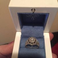 flower diamond engagement ring by VW