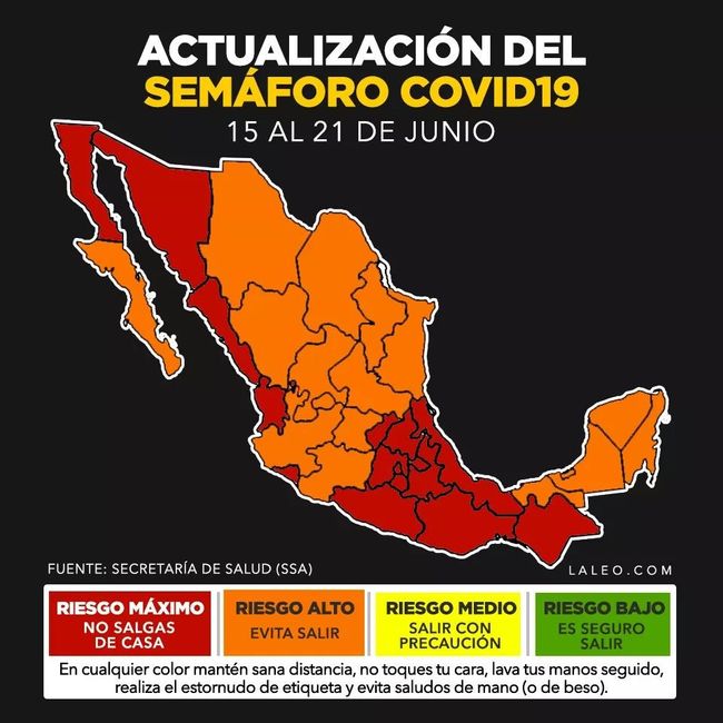 Semáforo covid en México 🚥 1