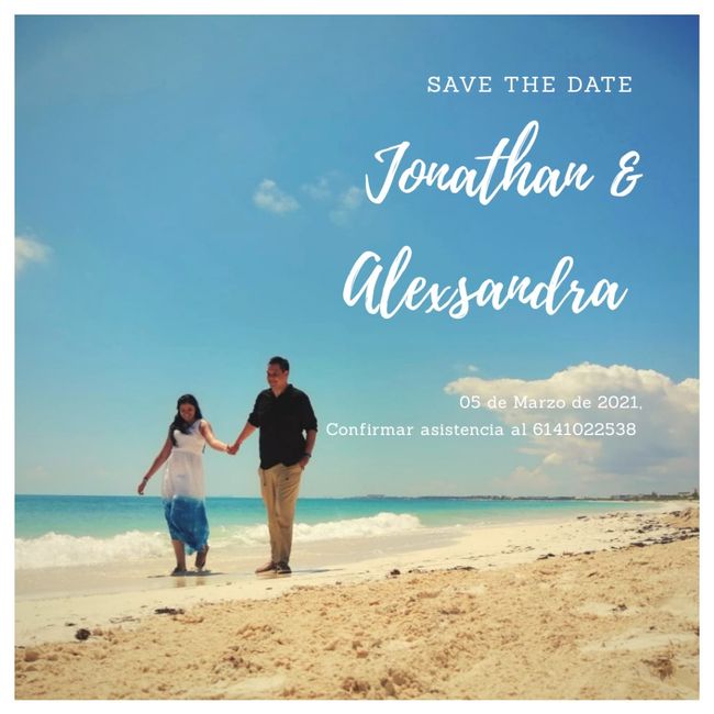 Foto save the date 2
