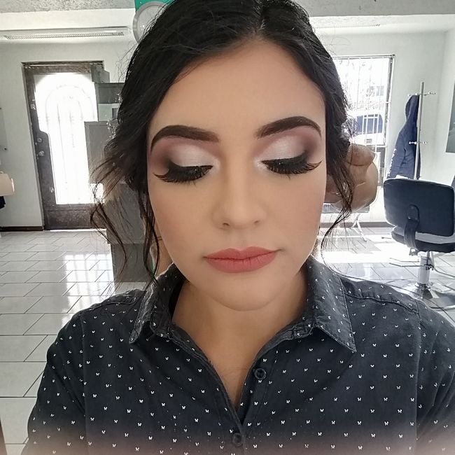 Prueba de maquillaje y peinado 🤗 6