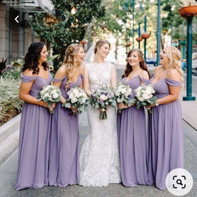 Vestidos de damas en tonos lila 💜 2