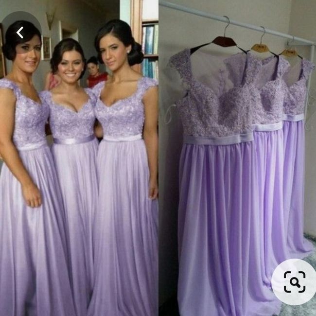 Vestidos de damas en tonos lila 💜 3