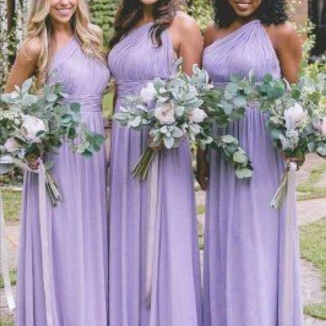 Vestidos de damas en tonos lila 💜 4