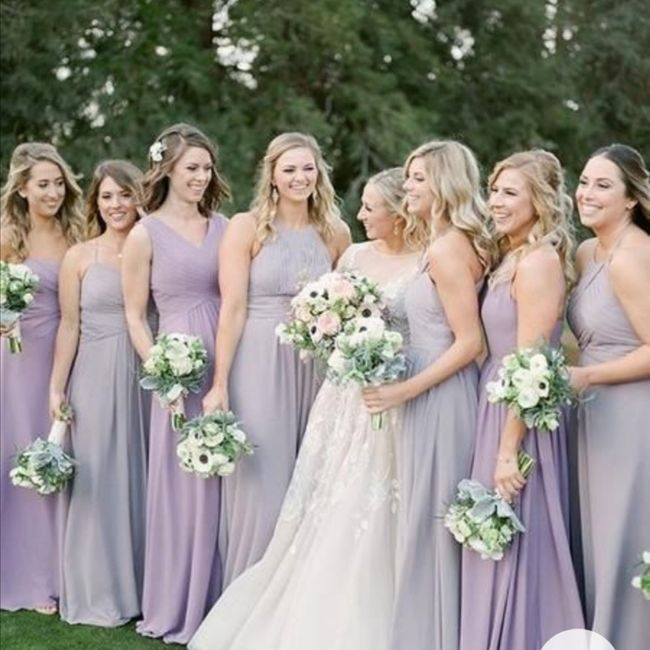 Vestidos de damas en tonos lila 💜 5