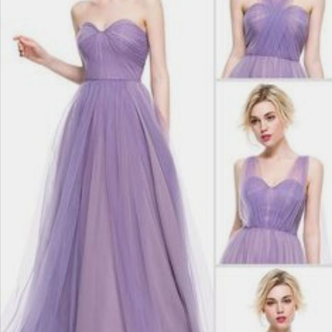 Vestidos de damas en tonos lila 💜 6