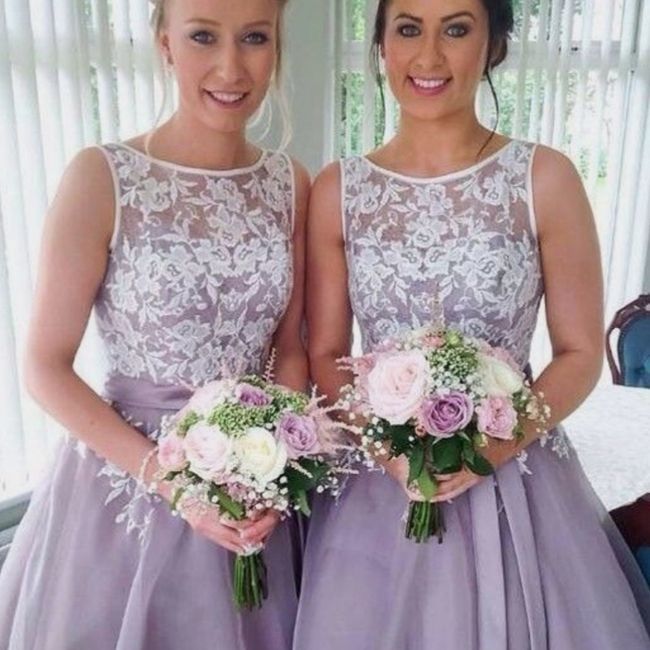 Vestidos de damas en tonos lila 💜 8