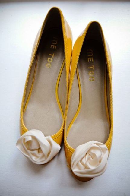 Zapatos de novia en tonos amarillos 🌈 4