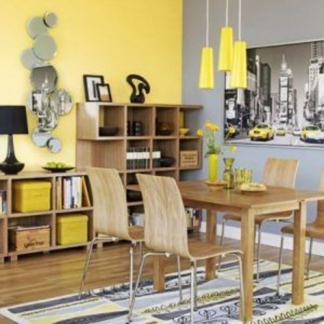 Decoración de interiores en amarillo 🌈 5