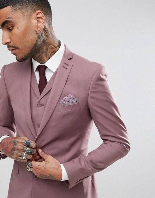 Trajes para los best man en rosa 5