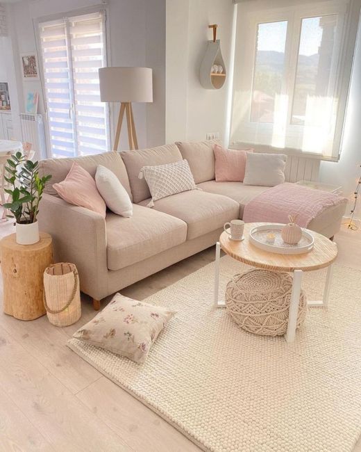 Decoración de sala en rosa 🛋️💓 9