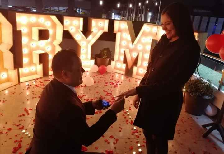¿En dónde fue la propuesta de matrimonio? - 1