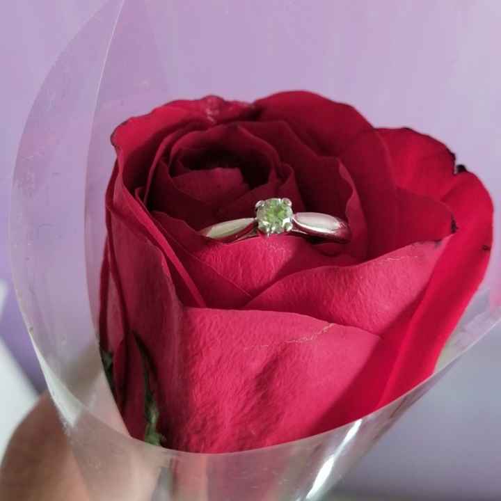 Fotos de anillos de compromiso con flores 💍 - 1